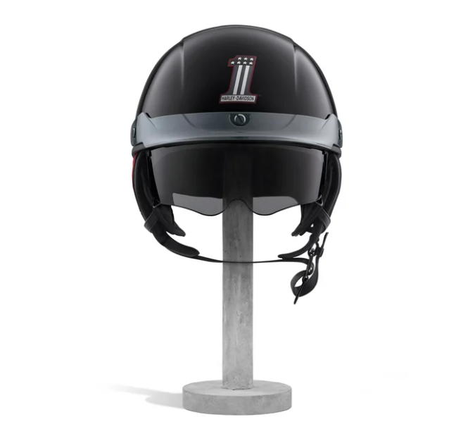 Casco #1 Sun Shield J03 - Negro/Acero carbonizado