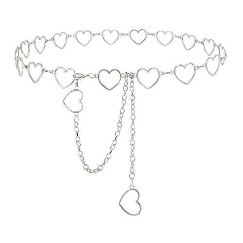 Cadena de cuerpo de metal para mujer, cadena de cintura para el vientre