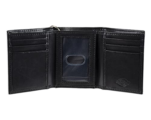 Cartera triple de cuero para hombre