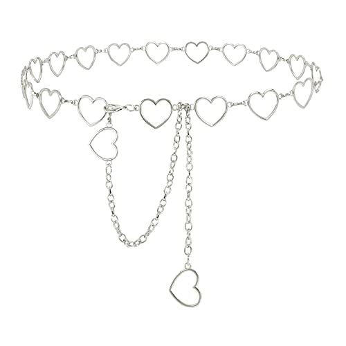 Cadena de cuerpo de metal para mujer, cadena de cintura para el vientre