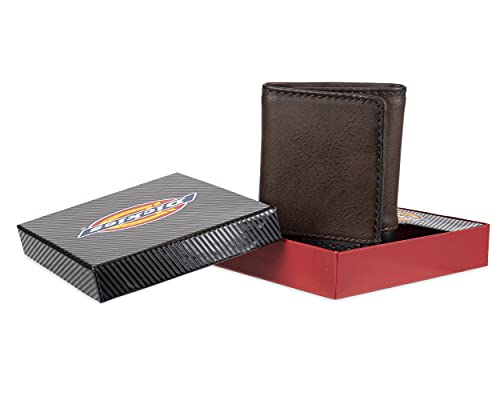 Cartera triple de cuero para hombre