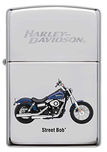 Zippo Harley-Davidson Motor Flag Emblem Street Chrome Pocket Lighter