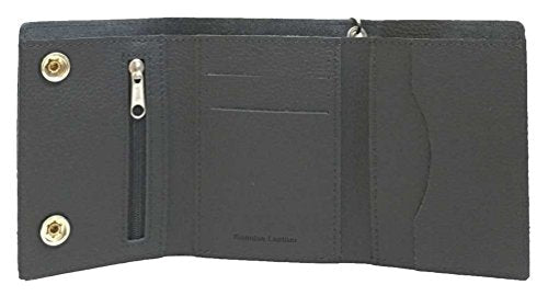 Harley-Davidson Cartera para hombre, diseño de calavera bordada