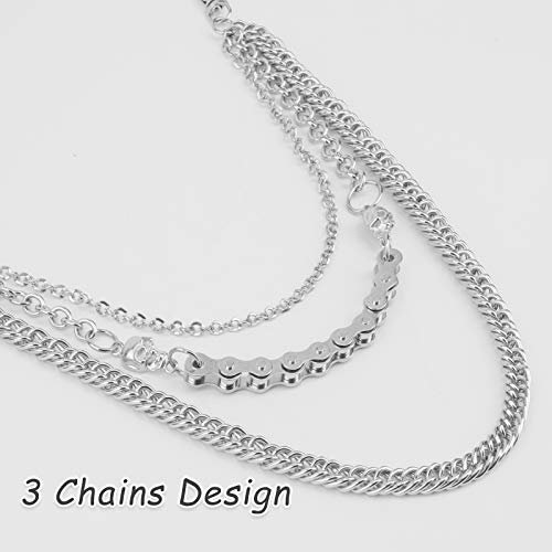 Cadenas de jeans, cadena de cartera, cadena de pantalones, cadena de bolsillo de plata, cadenas de calavera,cadenas de rock, cadena de cinturón de metal gótico punk, cadena de pantalones de motorista, accesorio de joyería, r