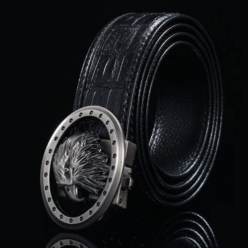 Cinturones de lujo para hombre, cuero de águila utilizado