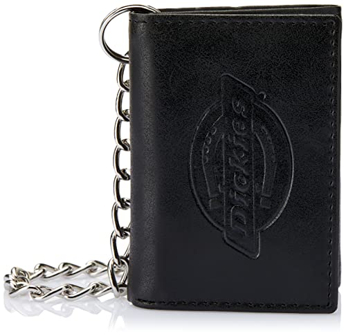 Cartera triple de cuero para hombre