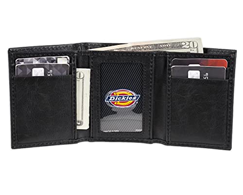 Cartera triple de cuero para hombre