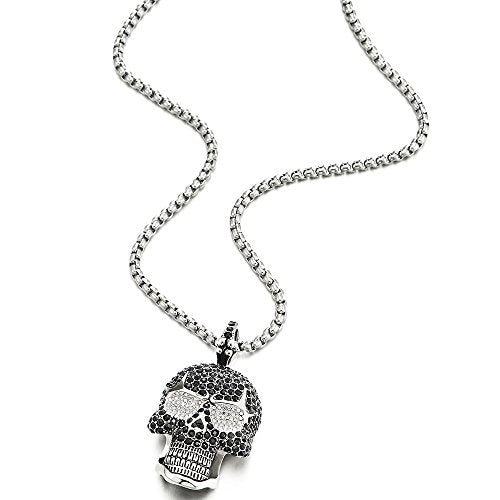 Collar con colgante de calavera