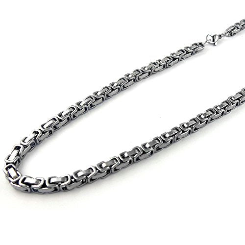Cadena con cruz de acero inoxidable