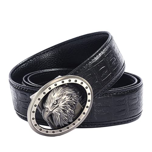 Cinturones de lujo para hombre, cuero de águila utilizado
