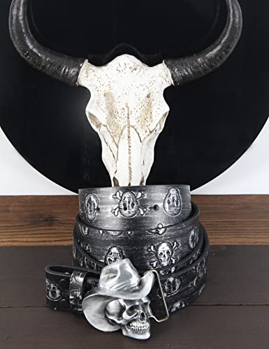Cinturón de vaquero occidental para hombre, estilo punk rock