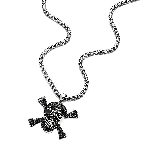 Collar con colgante de calavera