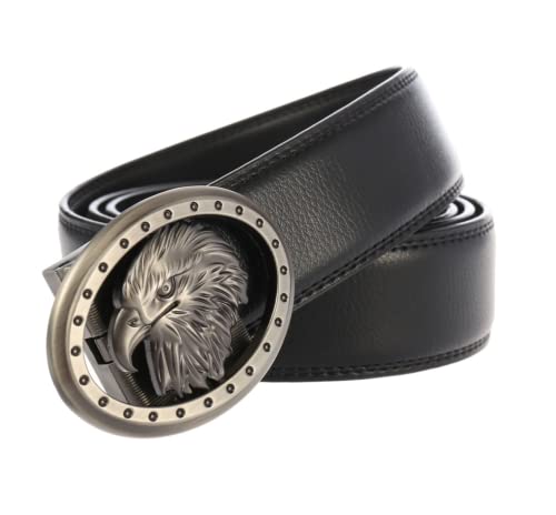 Cinturones de lujo para hombre, cuero de águila utilizado