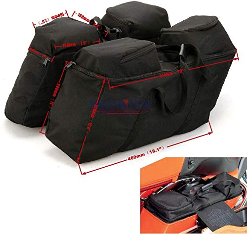 Bolsa de alforja dura para bolsa de sillín de calle, forro de bolsa de sillín Harley Touring Road Glide Electra Glide Road King 1993-2023
