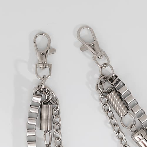 Cadenas de jeans, cadena de cartera, cadena de pantalones, cadena de bolsillo de plata, cadenas de calavera,cadenas de rock, cadena de cinturón de metal gótico punk, cadena de pantalones de motorista, accesorio de joyería, r
