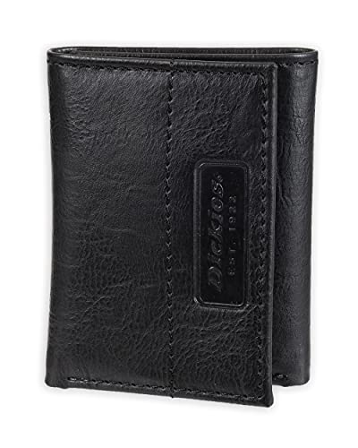 Cartera triple de cuero para hombre