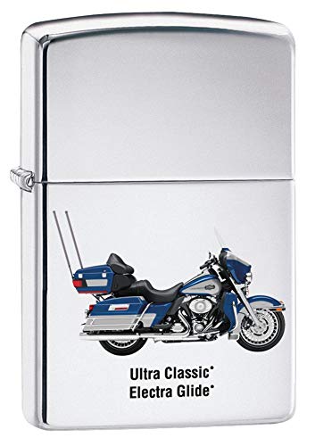 Zippo Harley-Davidson Motor Flag Emblem Street Chrome Pocket Lighter