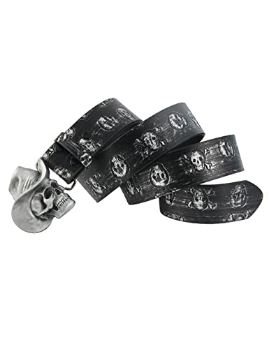 Cinturón de vaquero occidental para hombre, estilo punk rock