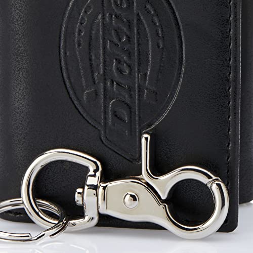 Cartera triple de cuero para hombre