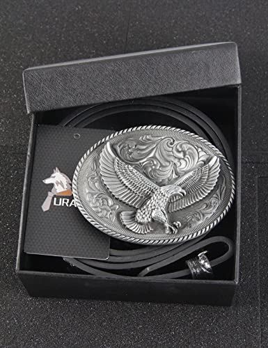 Cinturón de vaquero occidental para hombre, estilo punk rock