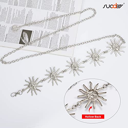Cadena de cuerpo de metal para mujer, cadena de cintura para el vientre