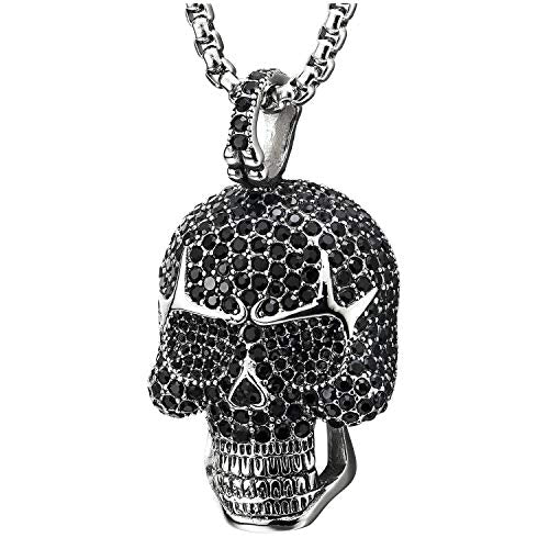 Collar con colgante de calavera