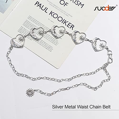 Cadena de cuerpo de metal para mujer, cadena de cintura para el vientre