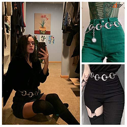 Cadena de cuerpo de metal para mujer, cadena de cintura para el vientre