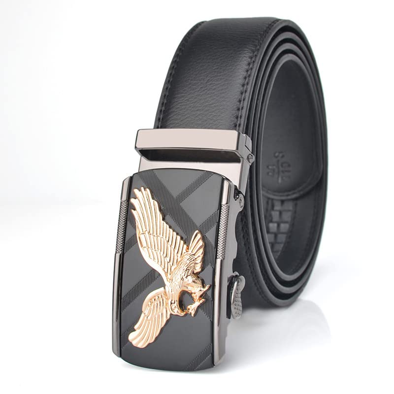 Cinturones de lujo para hombre, cuero de águila utilizado