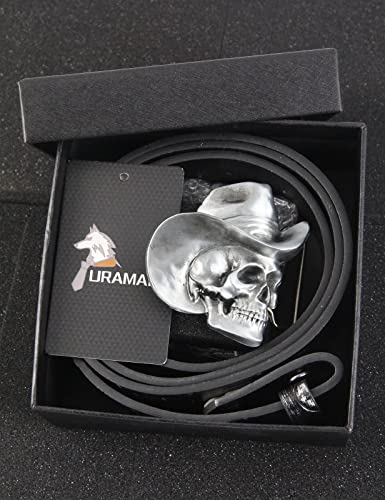 Cinturón de vaquero occidental para hombre, estilo punk rock
