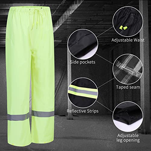 Traje Impermeable para hombres y mujeres, transpirables, con tiras reflectivas