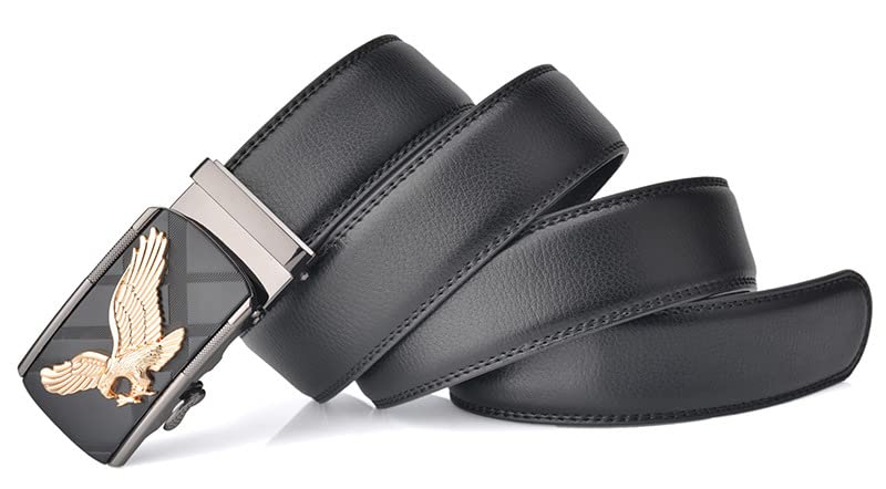 Cinturones de lujo para hombre, cuero de águila utilizado