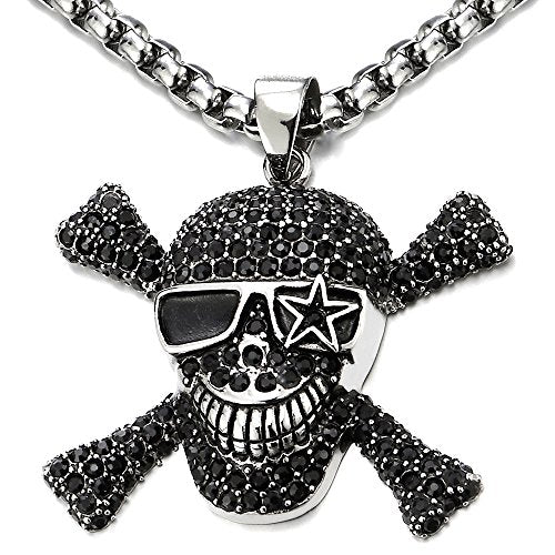 Collar con colgante de calavera