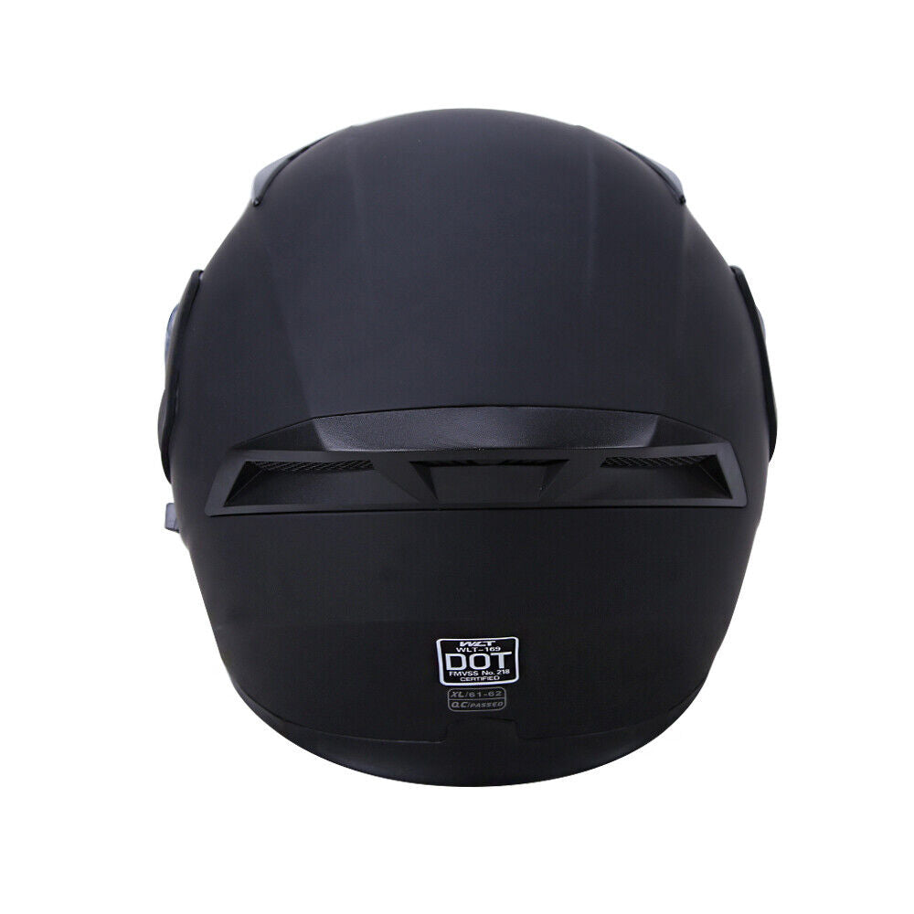 Casco integral modular abatible con visera doble para motocicleta Aprobado por DOT