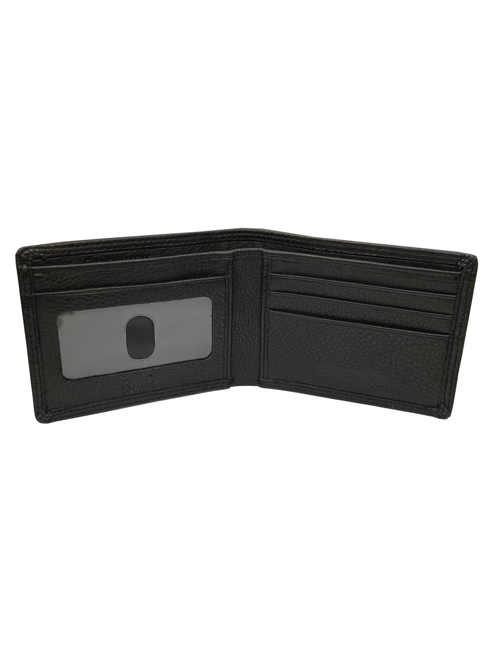 Harley-Davidson Men's Classic H-D Leather Billfold Wallet Set de regalo en caja - Negro, Harley Davidson
