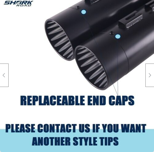 SHARKROAD 4.5 No Baffle Loud Slip On Silenciadores para Harley Escape 95-16 Touring
