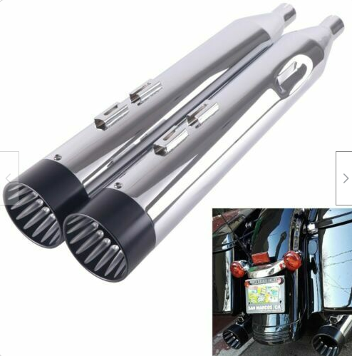 SHARKROAD 4.5 No Baffle Loud Slip On Silenciadores para Harley Escape 95-16 Touring