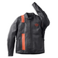 Chaqueta de cuero impermeable Hwy-100 para hombre