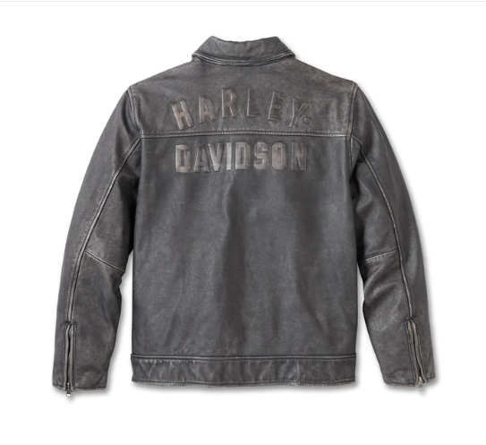 Chaqueta de cuero para hombre Gas & Oil