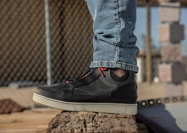 Harley-Davidson Footwear Men's Vardon Sneaker, Black