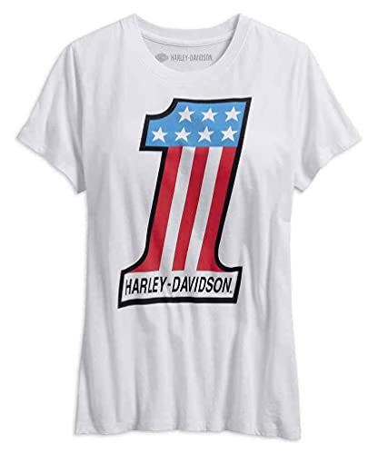 Harley-Davidson Women's Retro #1 Tee 3 Women's Retro #1 Tee, 99238-19VW - Large