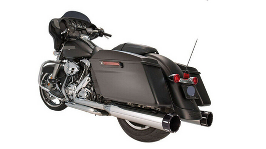 Silenciadores de tubos de escape de megáfono de 4 "sin cordones para Harley Electra Glide Road King