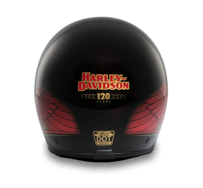 120th Anniversary Eagle H-D X14 SUN SHIELD 3/4 HELMET