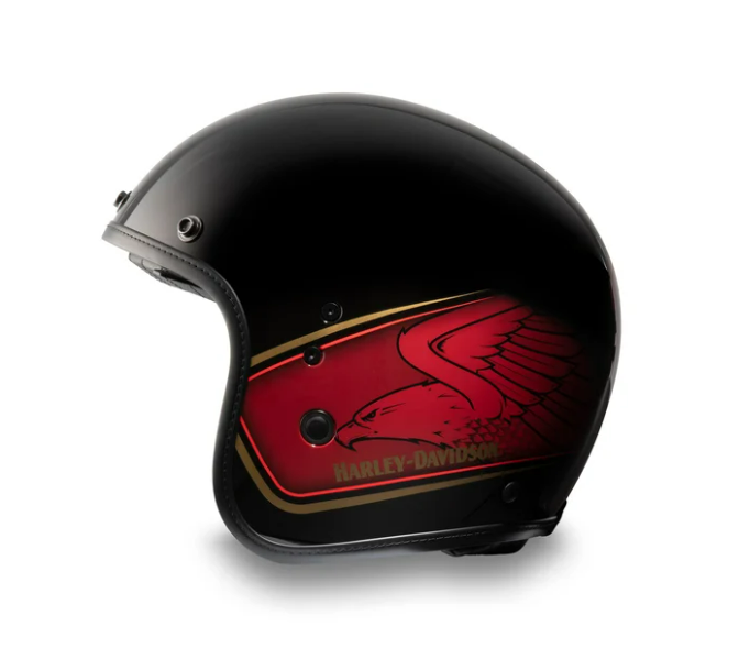 120th Anniversary Eagle H-D X14 SUN SHIELD 3/4 HELMET