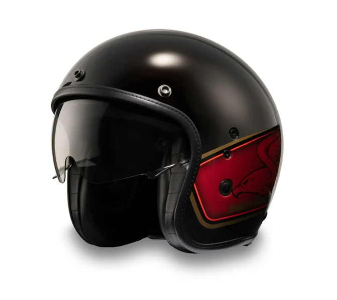 120th Anniversary Eagle H-D X14 SUN SHIELD 3/4 HELMET