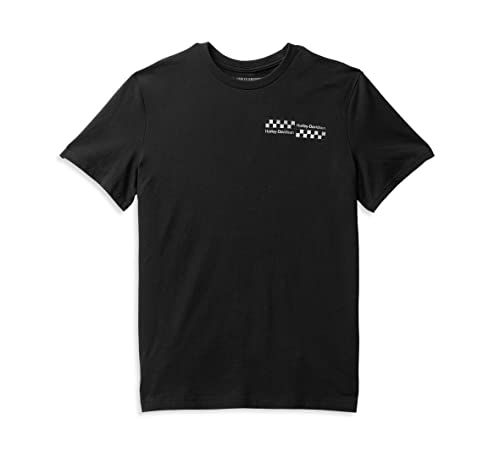 Harley-Davidson Men's Checkerboard Back Hit Tee - Black Beauty 2-96538-22VM (as1, Alpha, 4X_l, Regular, Regular)