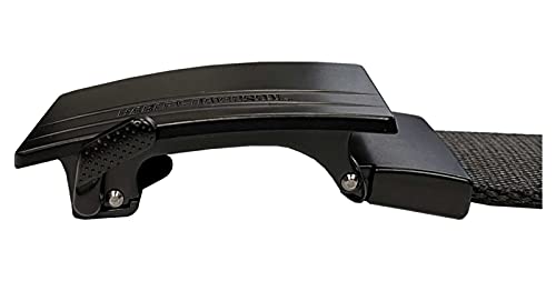 Harley-Davidson Men's Bikers Ratchet Nylon Webbing & Leather Belt - Black