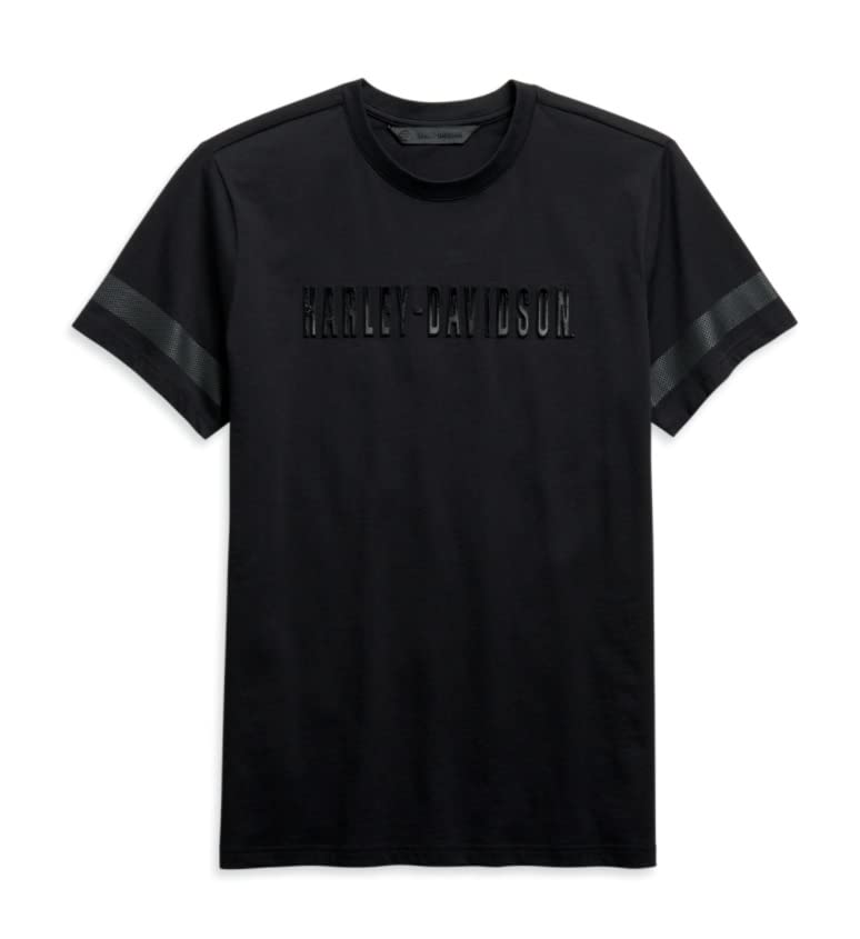 Harley-Davidson® Men's Embossed Metallic Tee - Slim Fit, 99096-20VH (as1, Alpha, x_l, Regular, Regular, X-Large)
