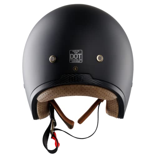 Royal M139 Open Face Motorcycle Helmet - Retro Motorcycle Helmets, Vintage & Classic Style, 3/4 Vespa Helmet, Multi-Sport Impact Protection with Unique Design for Adult Women and Men
