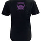 Harley-Davidson Women's Pink Script Short Sleeve Scoop Neck T-Shirt- Black (2XL)